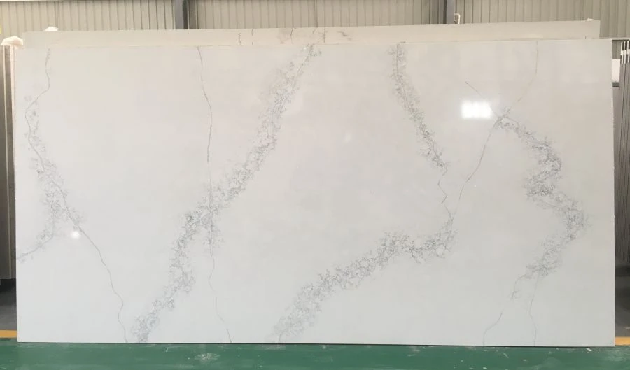 white quartz slab