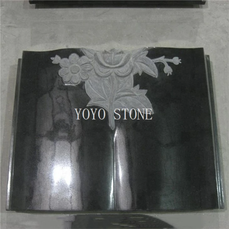 Granite Book Headstone